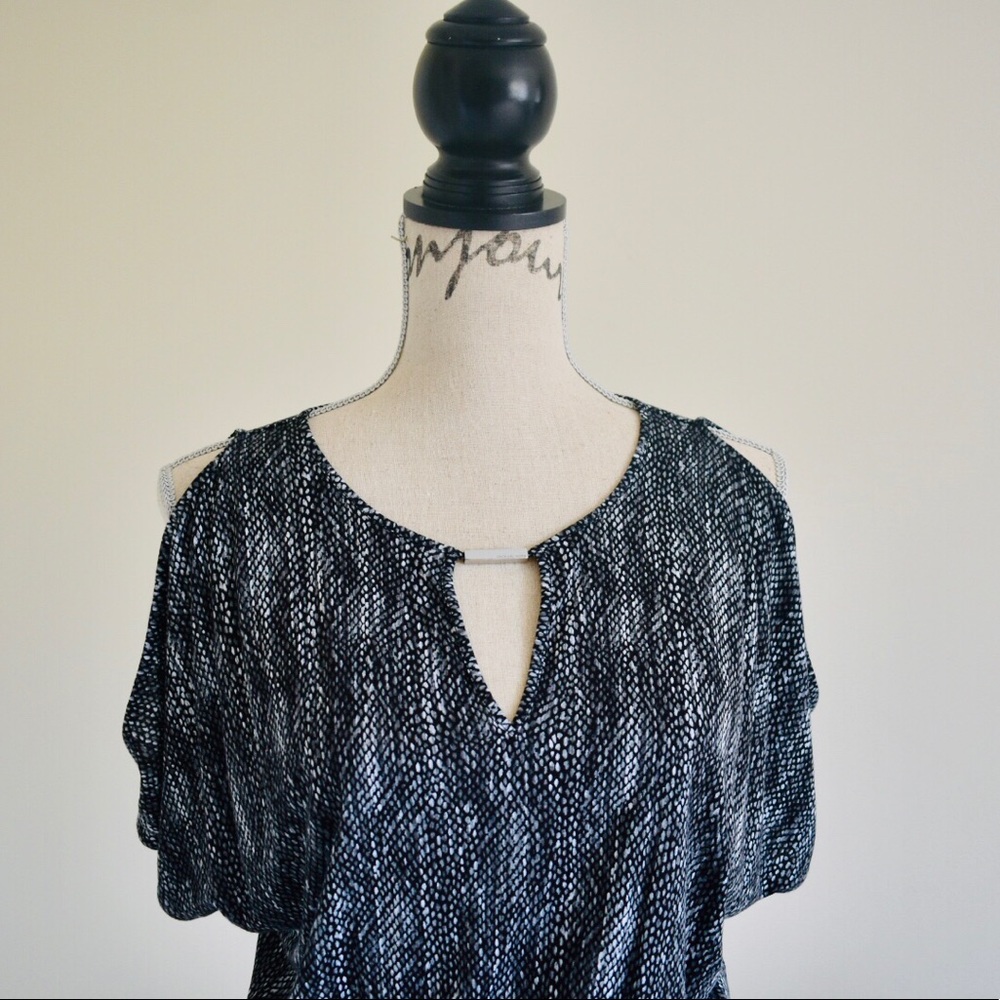 Michael Kors Cold Shoulder Flowy Dress